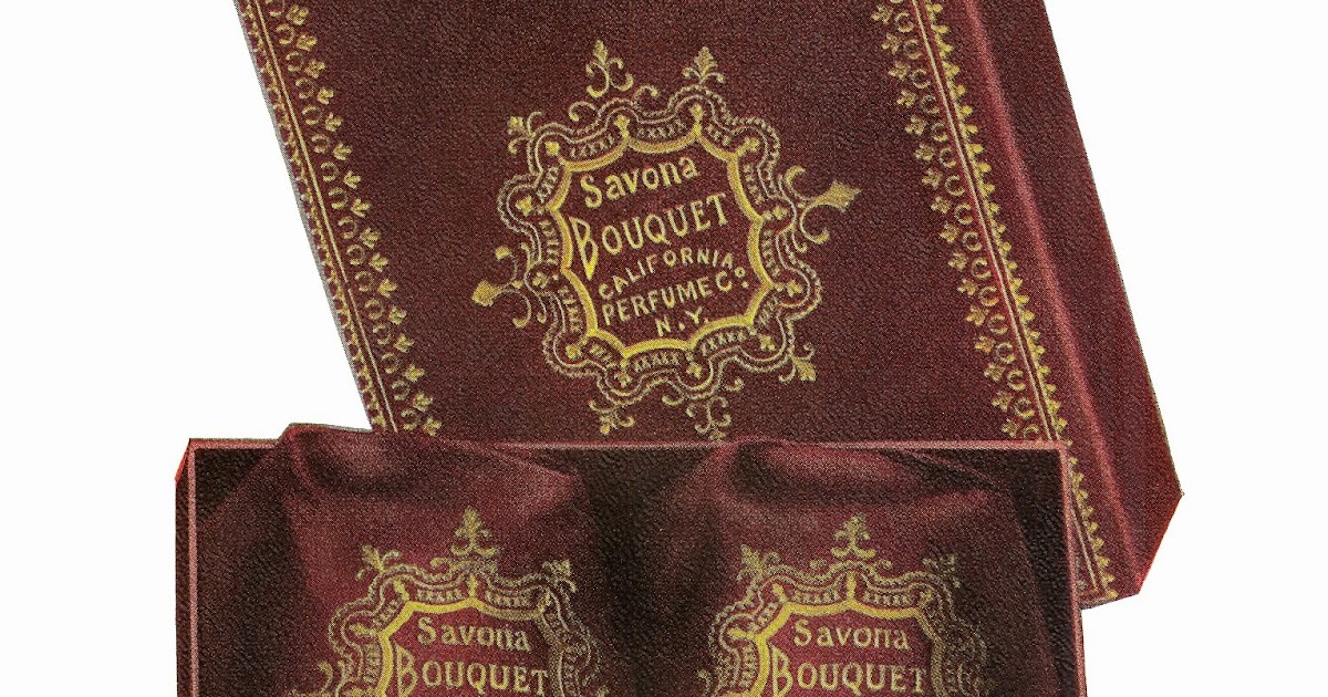 Antique Images Free Vintage Beauty Clip Art of Avon Bath Soap Gift Box