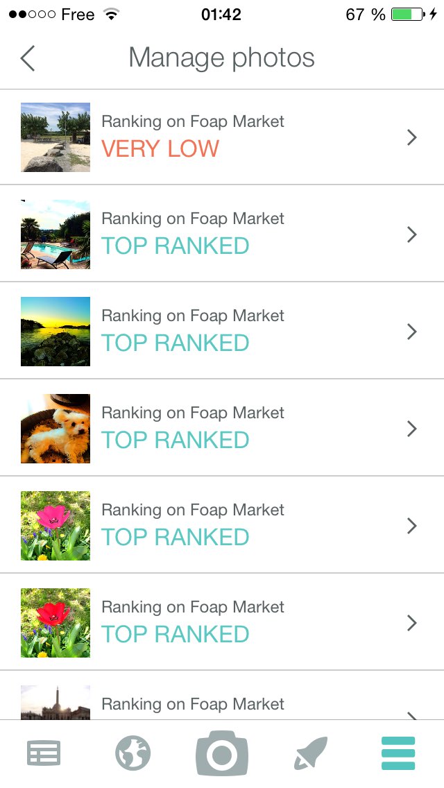 Vendre ses photos pour 5 sur Foap Application Rémunératrice