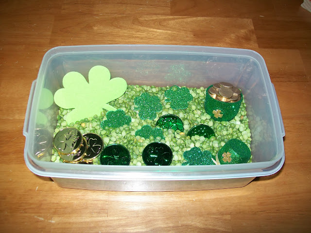 St. Patrick's Day Sensory Bin