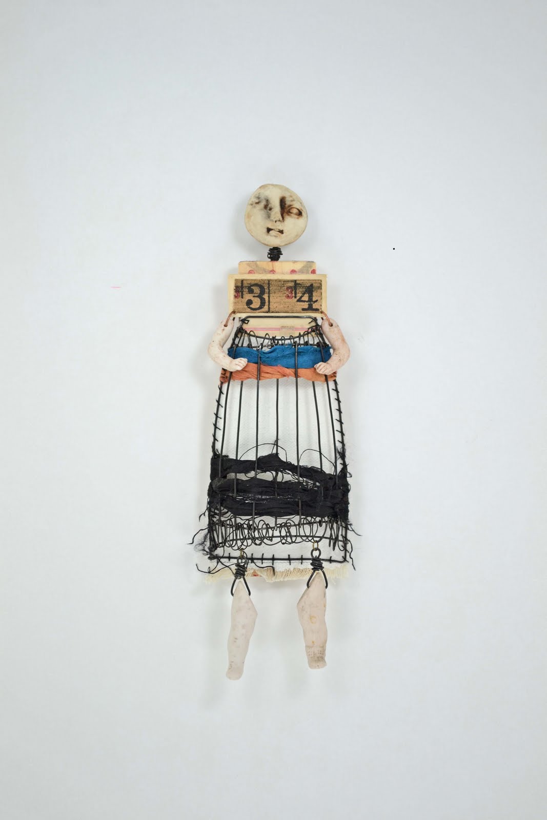 Mixed Media Wire Art Doll Sculpture Art & Collectibles trustalchemy.com