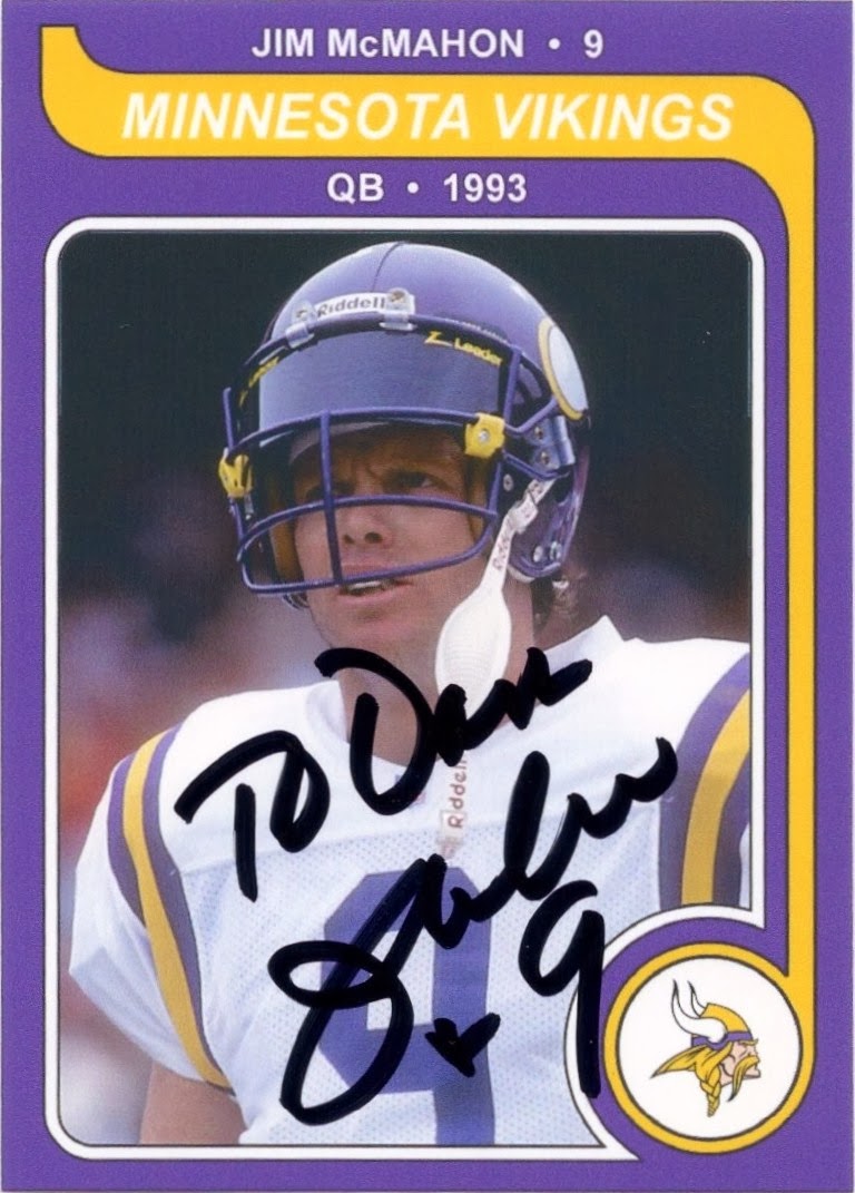 Minnesota Sports Autograph Project: JIM McMAHON