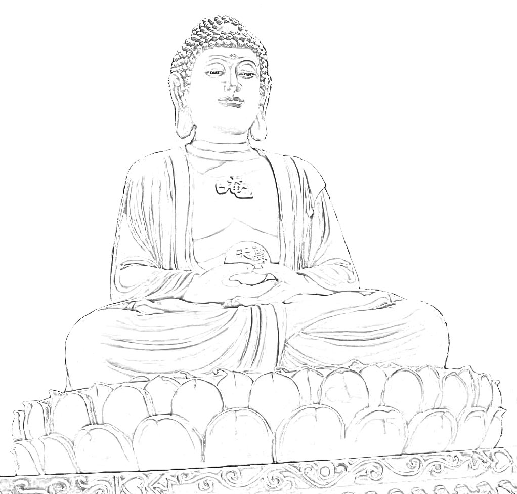 drawn buddha
