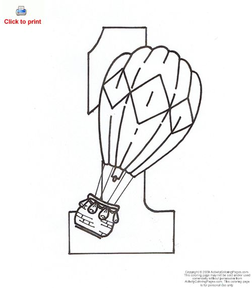 Coloring Pages For Kids Number One 1 Coloring Pages