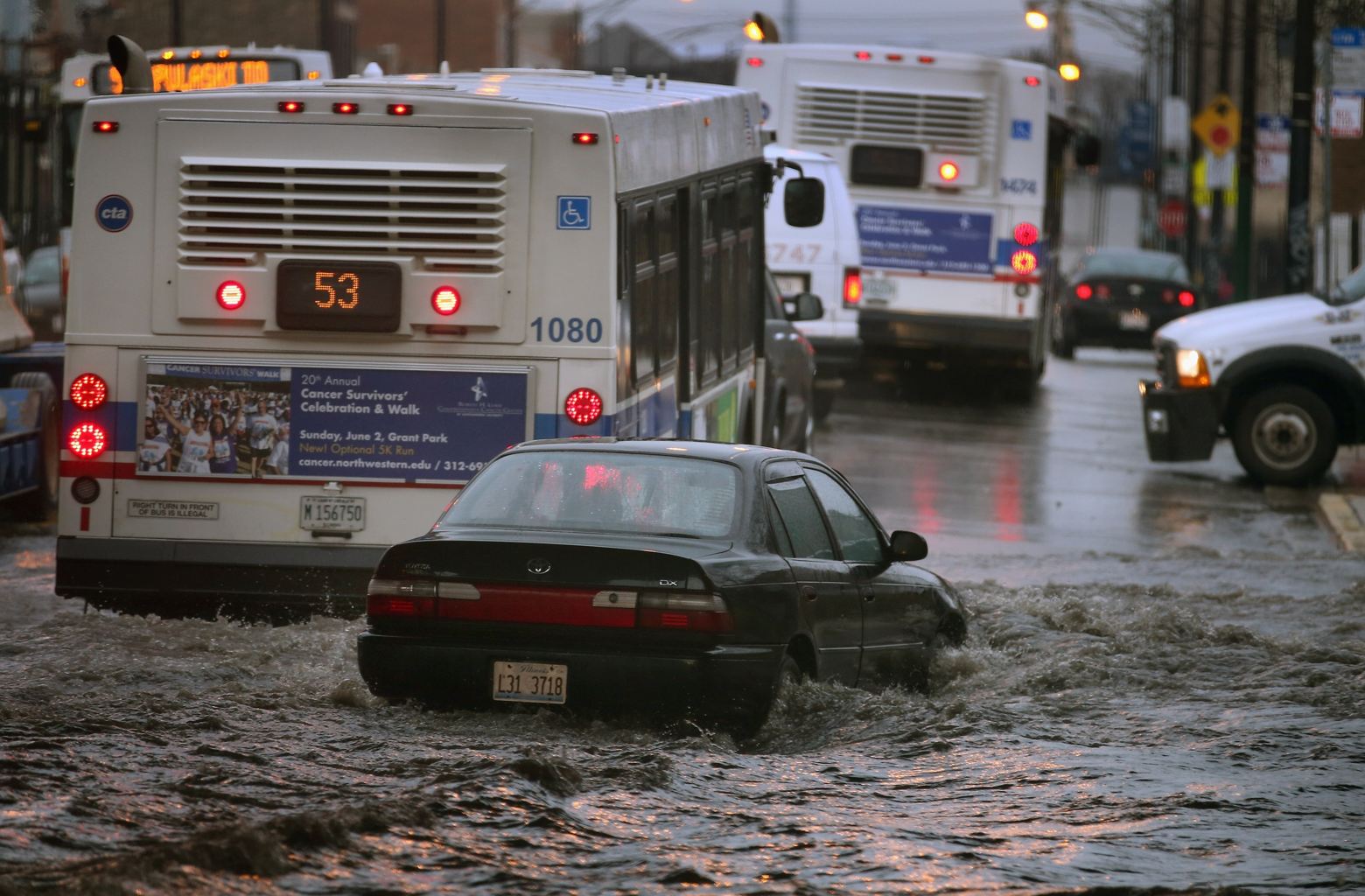 World Latest Routine News Chicago flooding leads to sink hole
