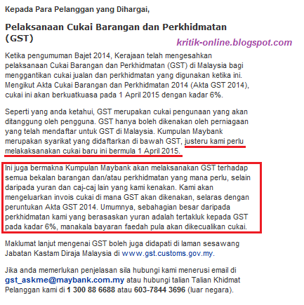 Kritik Online Cas Gst Pada Bank Celaka Bn