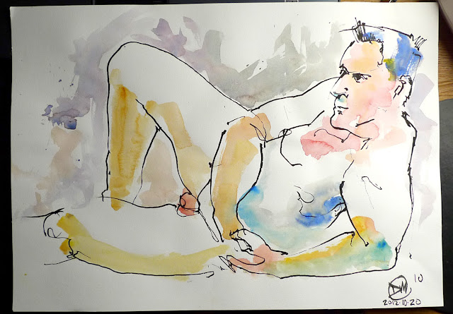10 minute life drawing sketch by David Meldrum