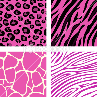 pink animal leopard tiger zebra and giraffe print pattern background