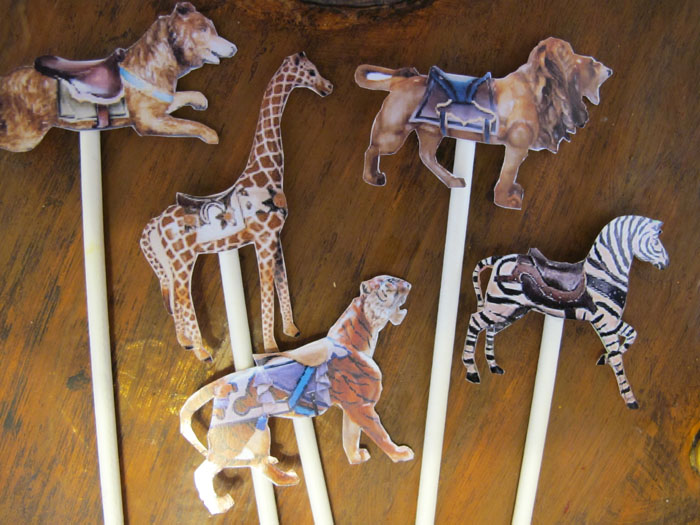 Carousel Cupcake Toppers Carousel Cupcake Toppers