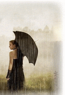 Mulher na chuva