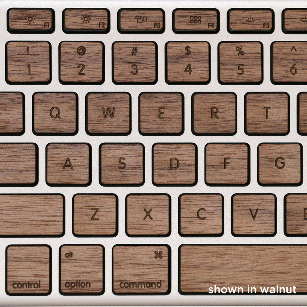 The design llama Real wood keys covers for macbook pro and Apple
