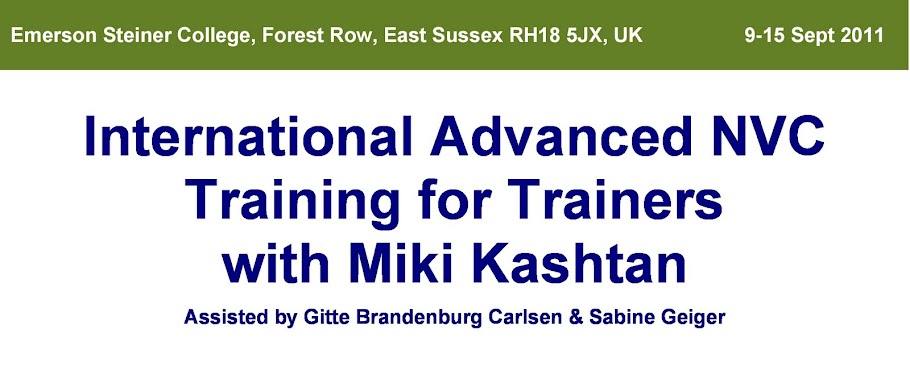 International Advanced NVC Training for Trainers with Miki Kasthan