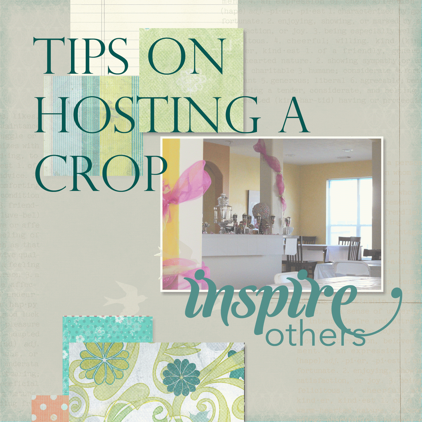 Seefluffy How to host a scrapbook crop