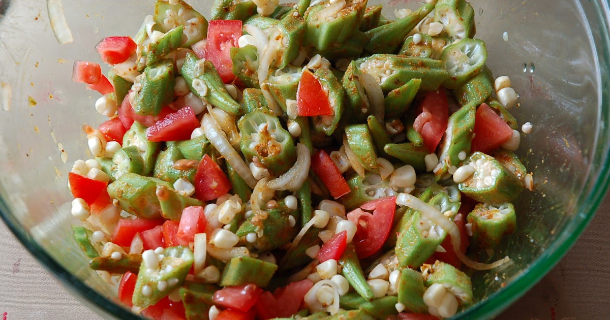 What a Healthy Family Eats Raw Curried Okra Salad