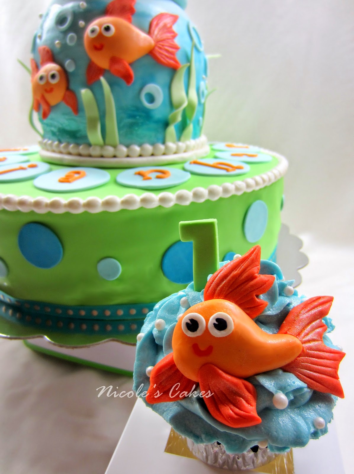 Confections Cakes  Creations  Goldfish in a Bowl  Adorable 1st  