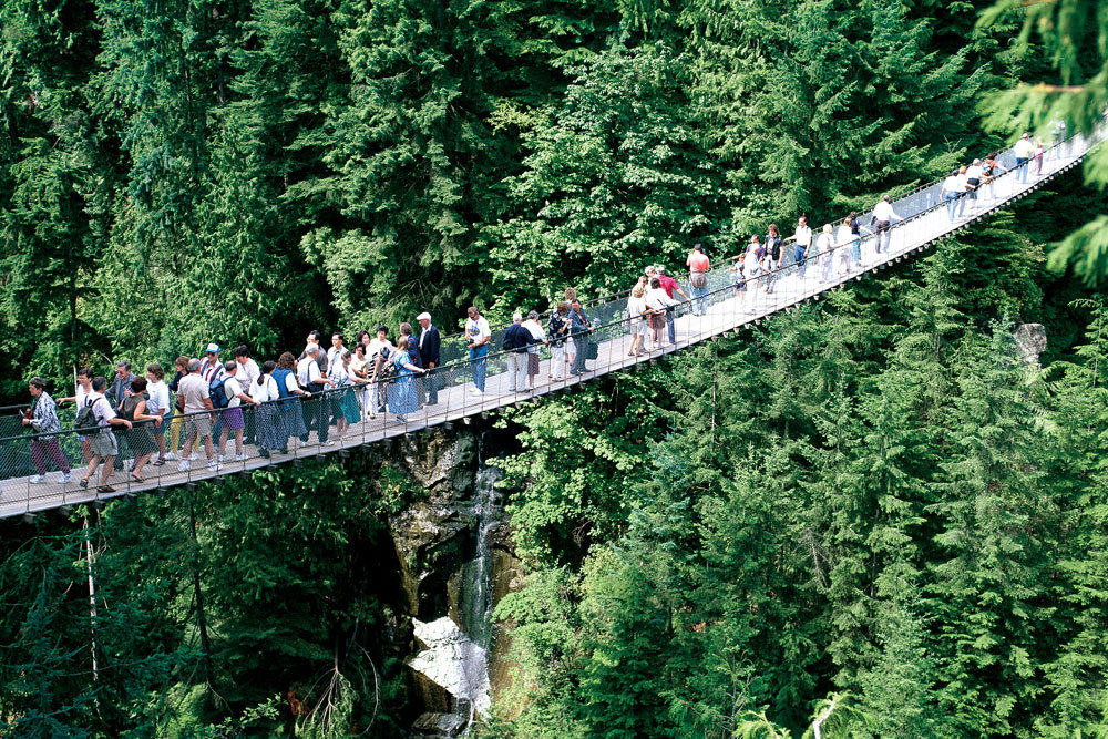 Places you must visit before you die Capilano Suspension Bridge, Canada.