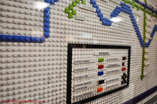 London Tube Map made from Legos