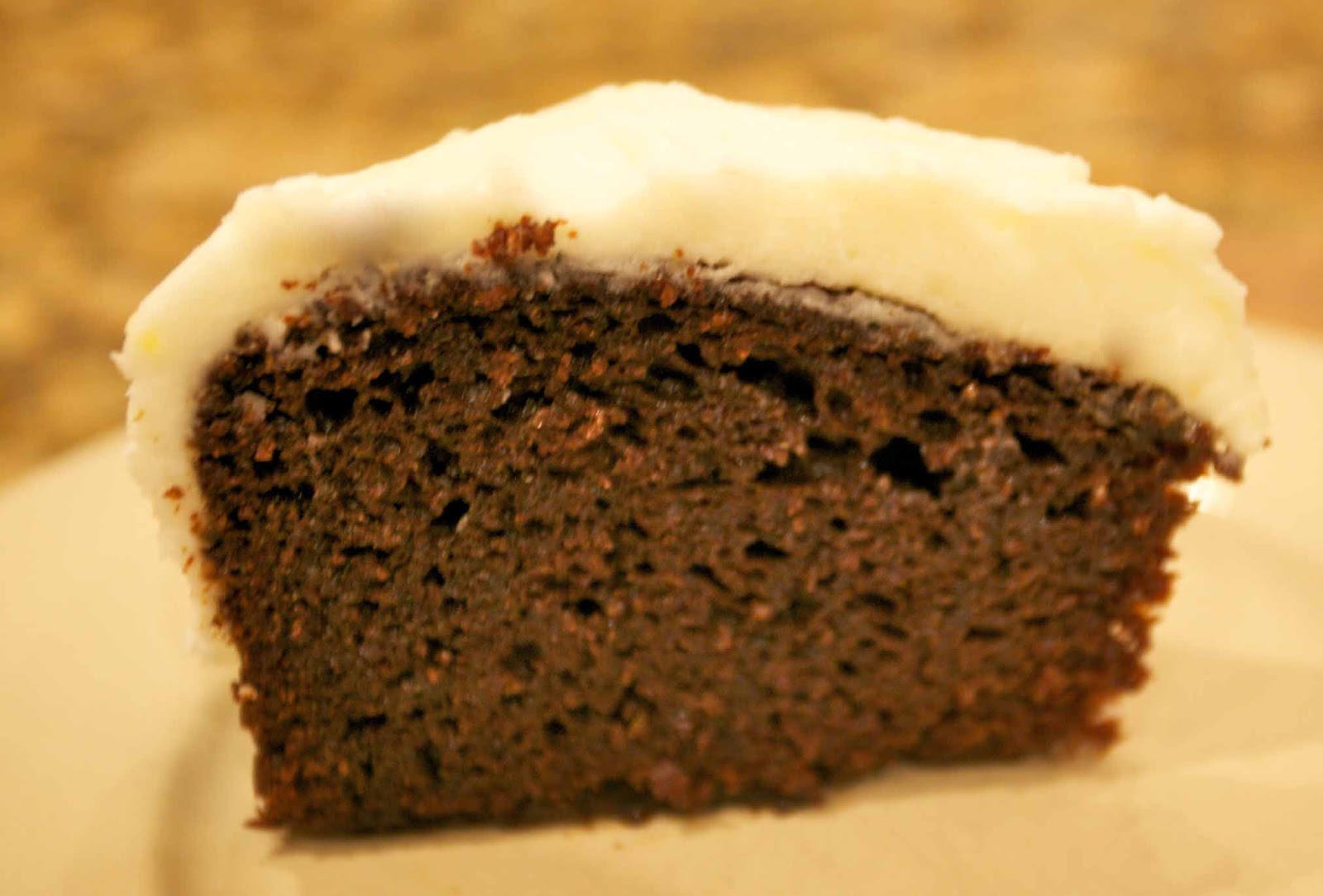 Intense Gingerbread Cake with Lemon Frosting