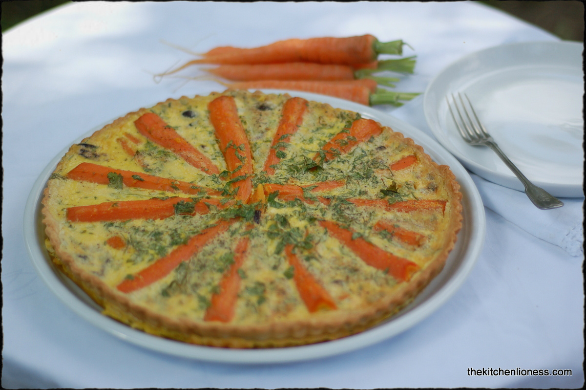 The Kitchen Lioness Spring Carrot Quiche Frühlingsmöhren Quiche