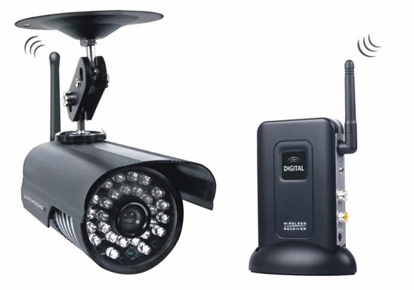 Sử dụng camera giám sát không dây. Camera không dây và camera có dây