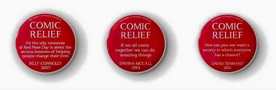 David Tennant Featured On Comic Relief Red Plaque