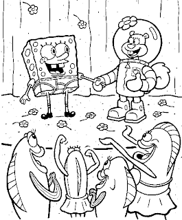 spongebob coloring pages, cartoon coloring pages