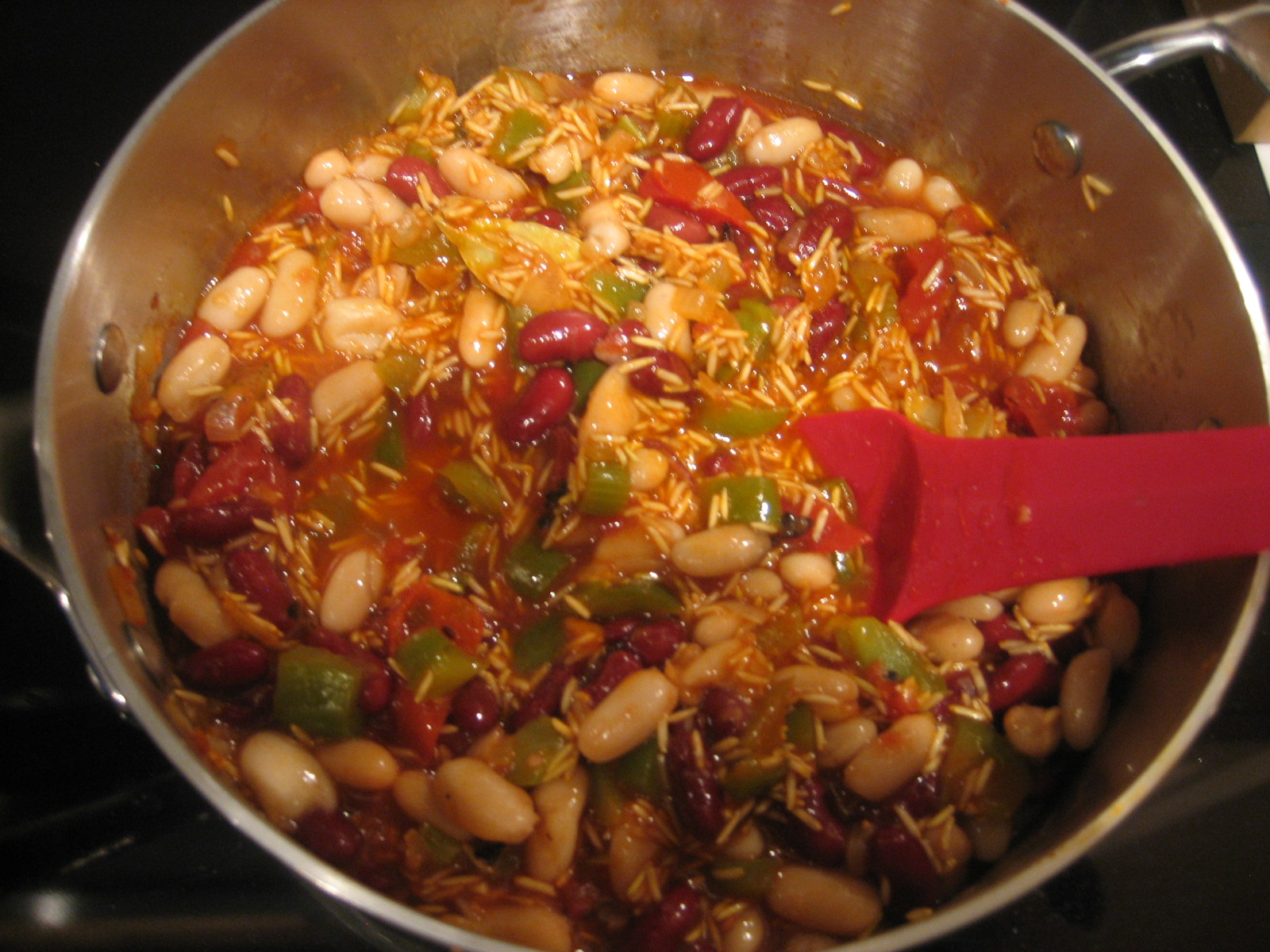 The Veracious Vegan Seitanic Red and White Bean Jambalaya
