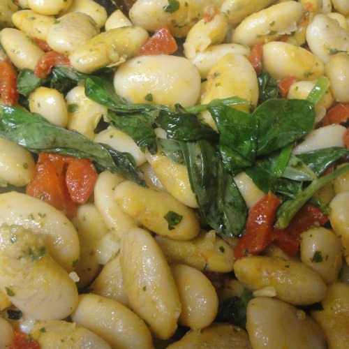 urban artichoke: Gigante Beans with Salsa Verde: Sunshine in Winter