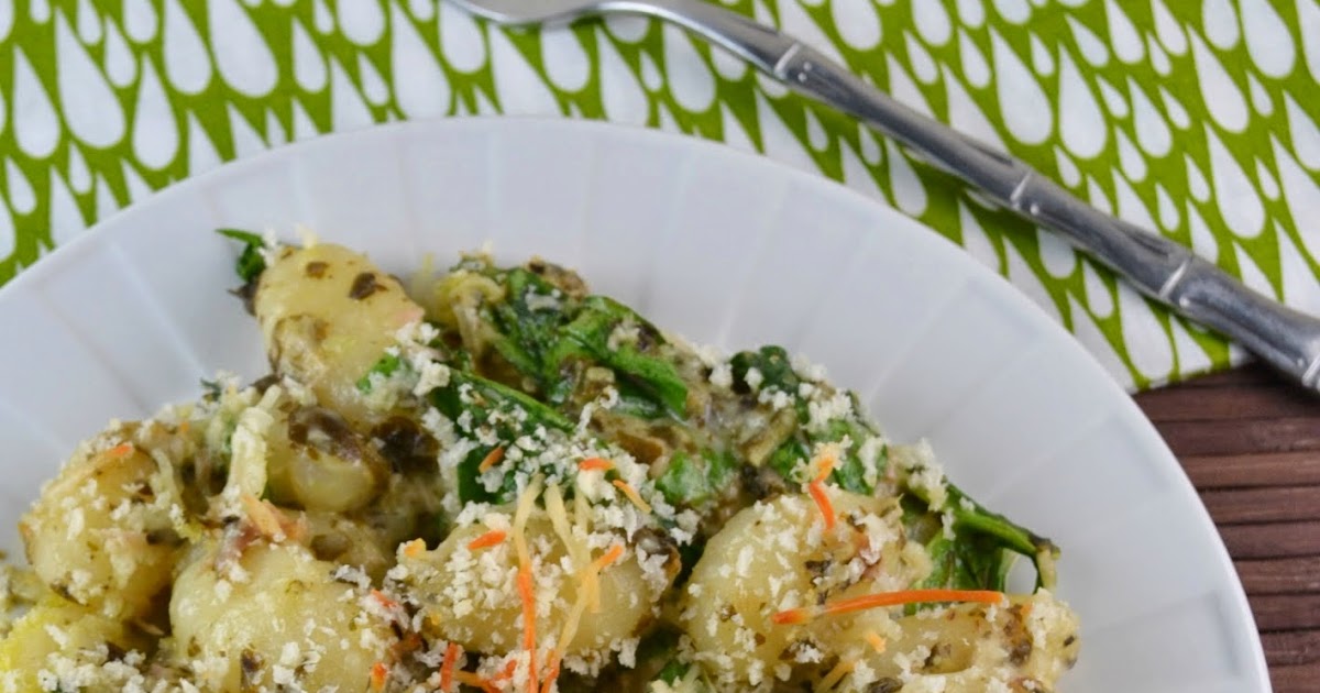 Hot Eats and Cool Reads Baked Pesto Tuna Gnocchi Casserole Recipe