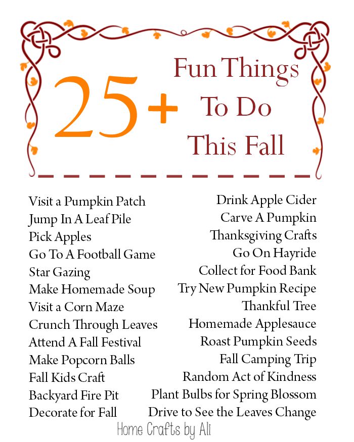25+ Fun Things To Do This Fall Home Crafts by Ali