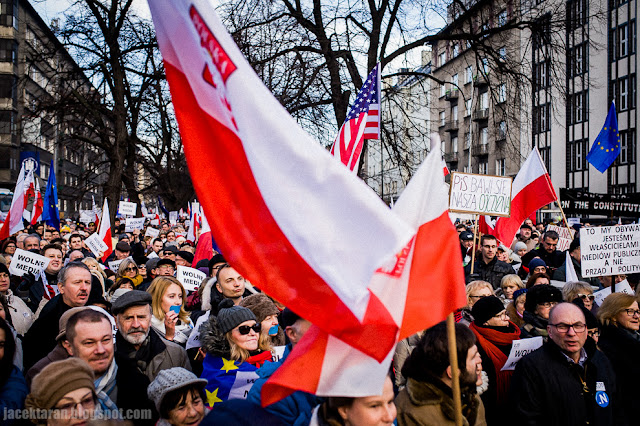 demonstracja KOD, Krakow, wolne media, reportaz, zdjecia