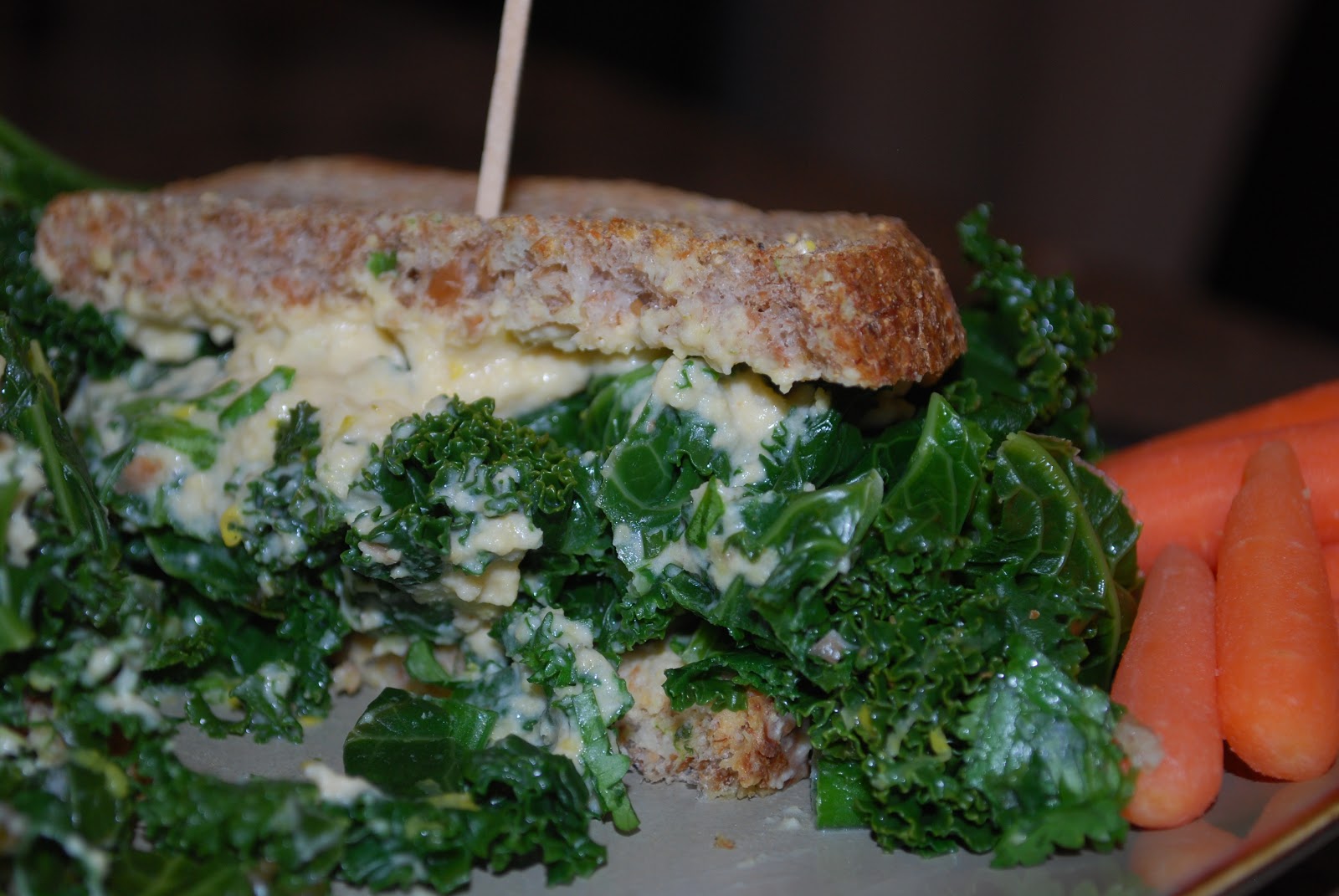 Sublime Kitchen Kale Lemon And Cilantro Sandwiches