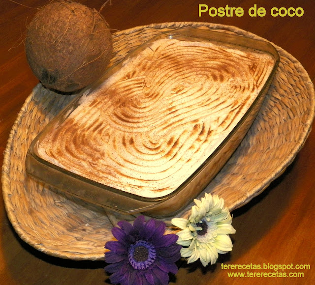 
postre De Coco.
