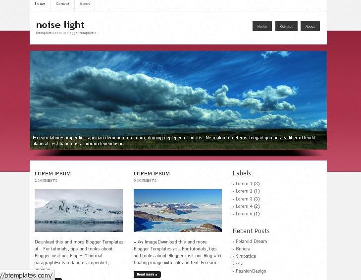 Noise Light Blogger template