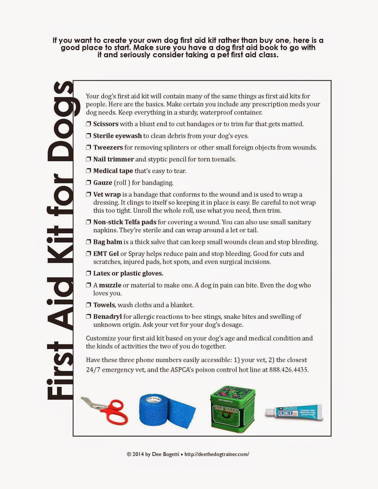 Brown Dog Tales First aid kit for your dog
