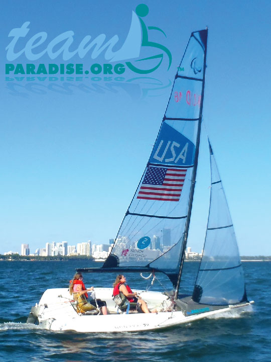 Sailing a SKUD 18 in Miami, FL with Team Paradise!