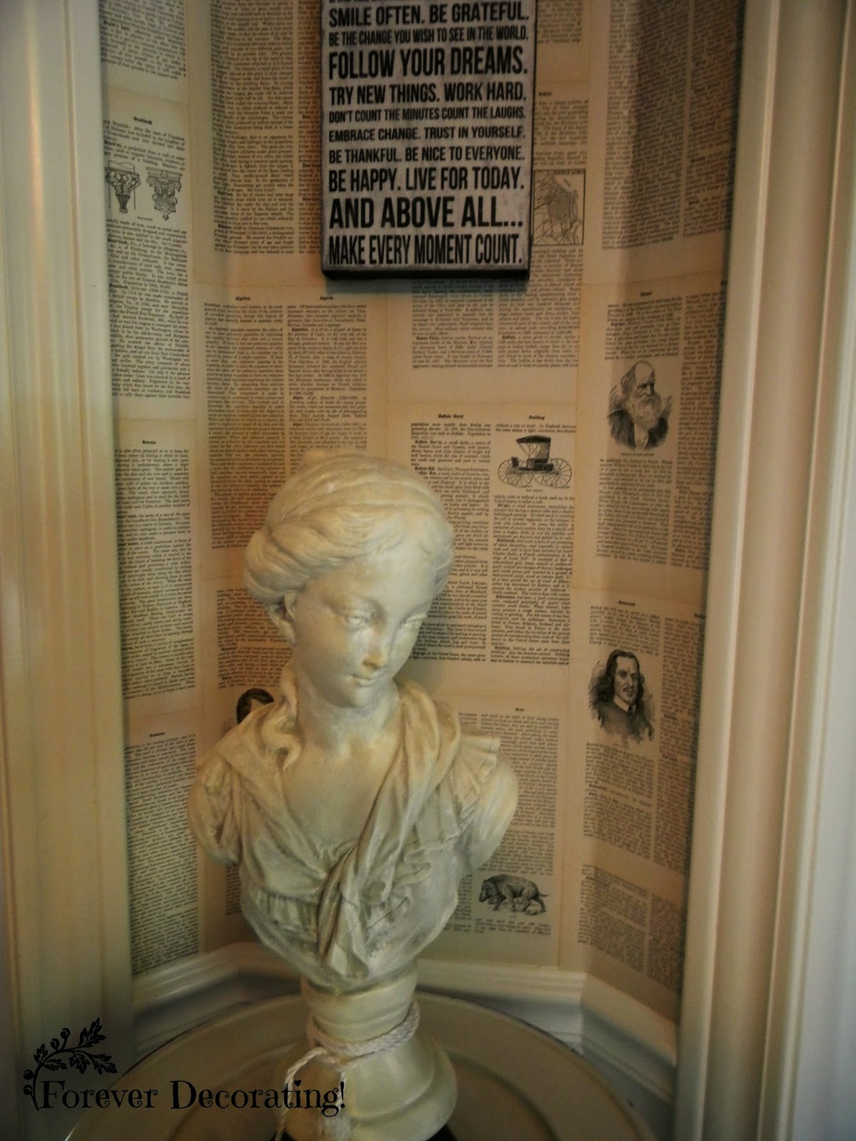 Forever Decorating! Beautiful Book Page WALLS!