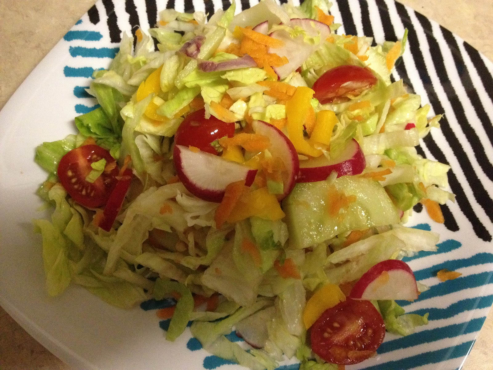Simple Iceberg Lettuce Salad with Lemon&spicy mustard vinaigrette