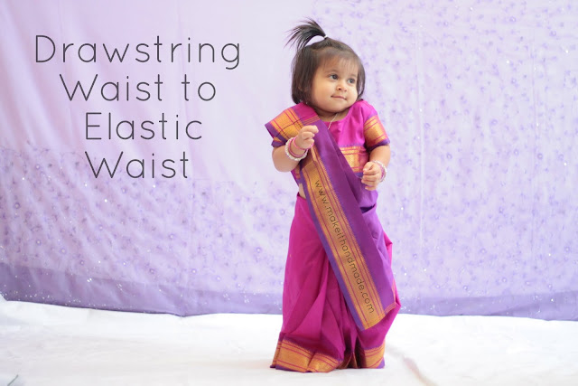 Turn a Drawstring Waist Into An Elastic Waist Tutorial by  Make it Handmade