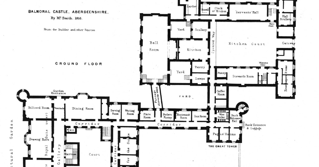 Houses of State Balmoral Castle Floor Plans the Scottish Highlands