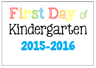 FREE First Day of School Picture Posters 2015-2016