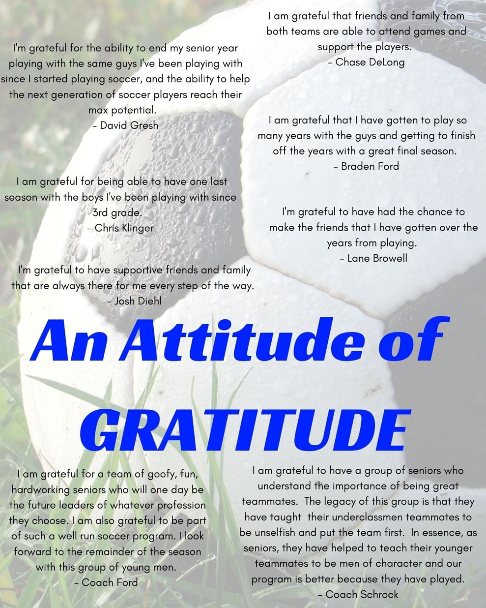 An Attitude of Gratitude