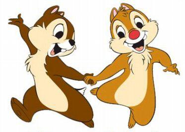 Sonhando com cores: Tico e Teco - Disney