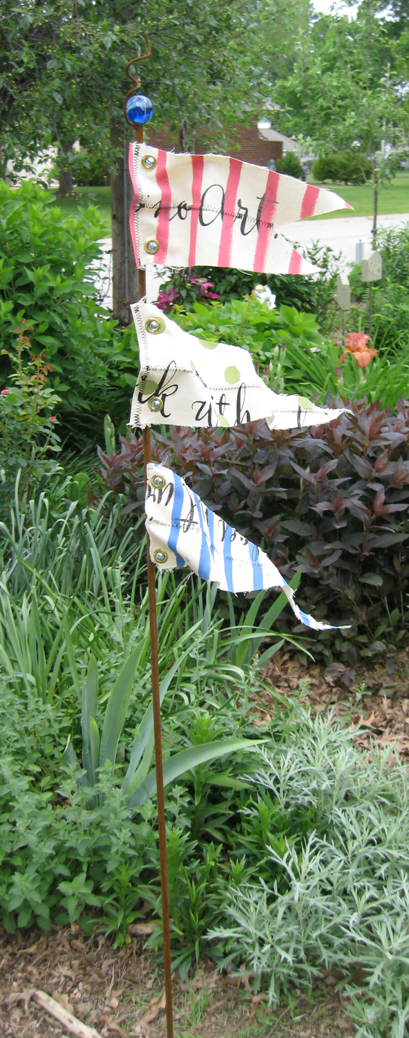 From the Summer's Garden FESTIVE FLAG STAKE