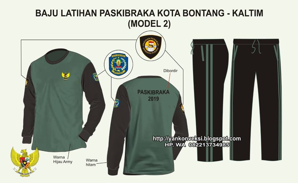 BAJU KAOS LATIHAN PASKIBRA