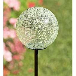 Crackled Mercury Glass Garden Stakes 1 in box with Stake (Sold Out)