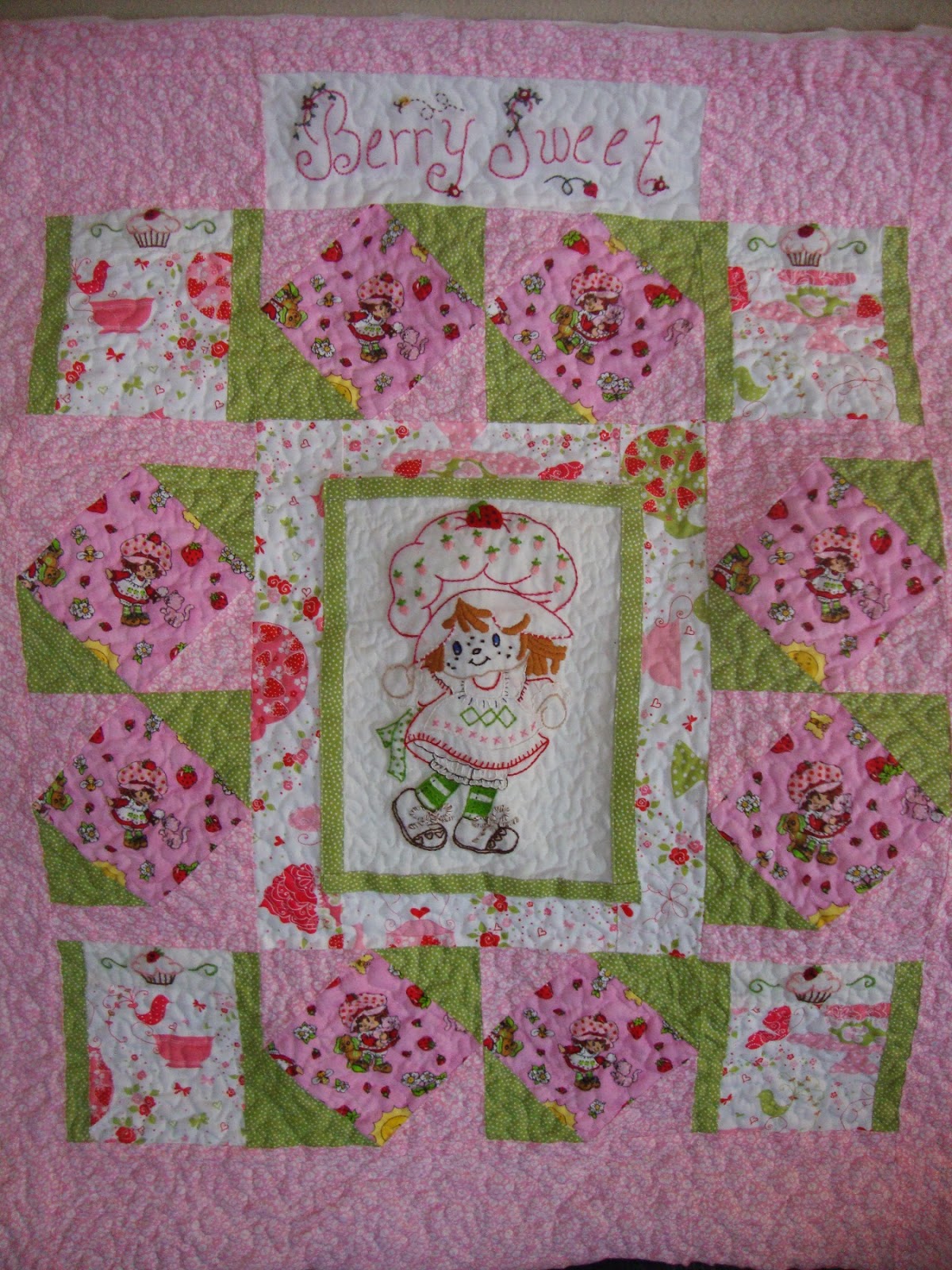 Simple Pleasures Vintage Strawberry Shortcake Baby Quilt