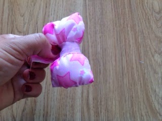 bow hair clips, puffy bows