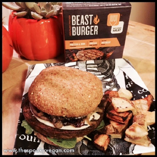 The Spooky Vegan Food Review Beast Burger by Beyond Meat