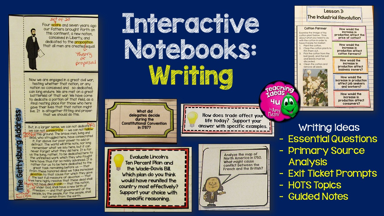 How to Use Interactive Notebooks in Social Studies TeachingIdeas4U by Amy Mezni