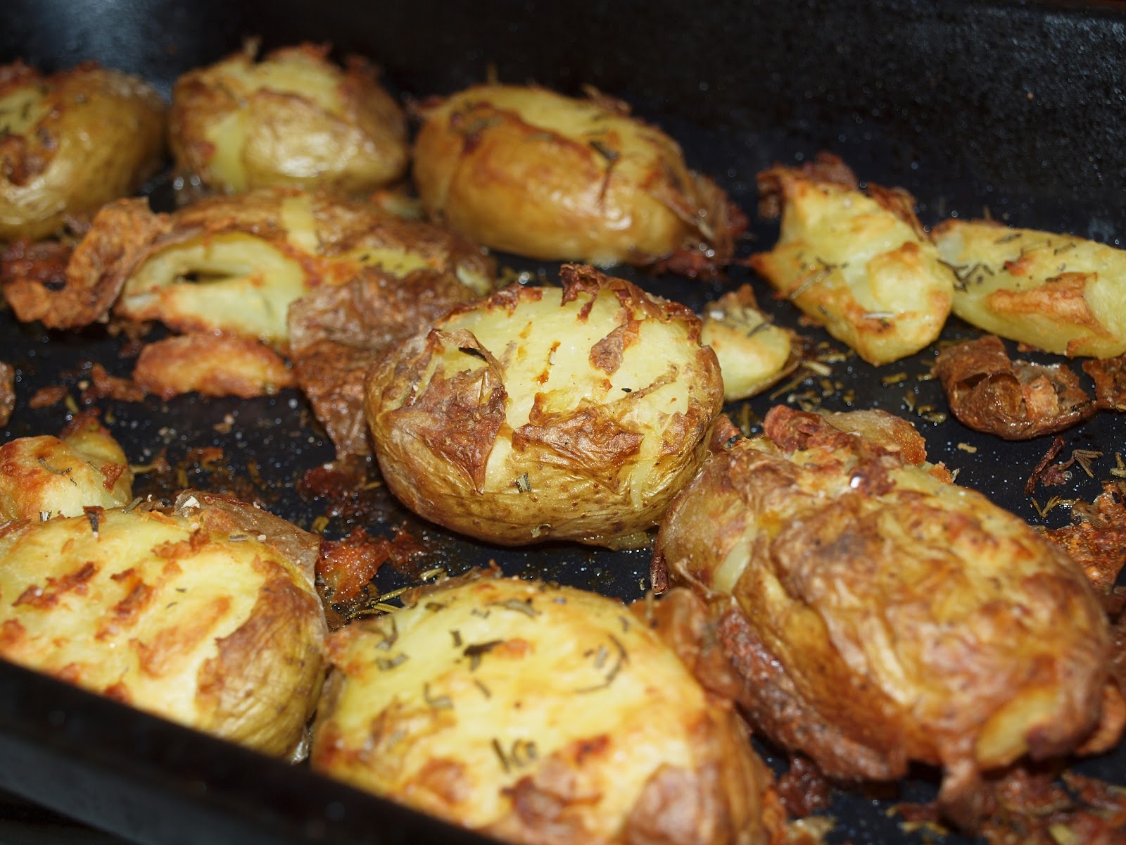Jen's Place Crushed Rosemary Potatoes